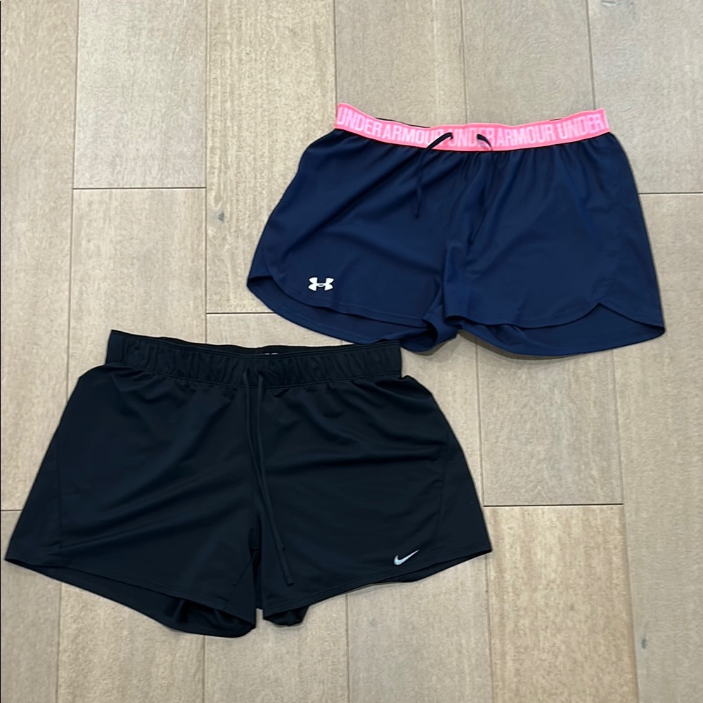 Under Armour and Nike Women's Shorts Bundle! - Black and Navy